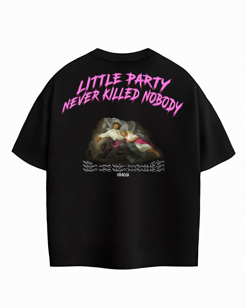 Футболка «little party», чорний, кадр 5
