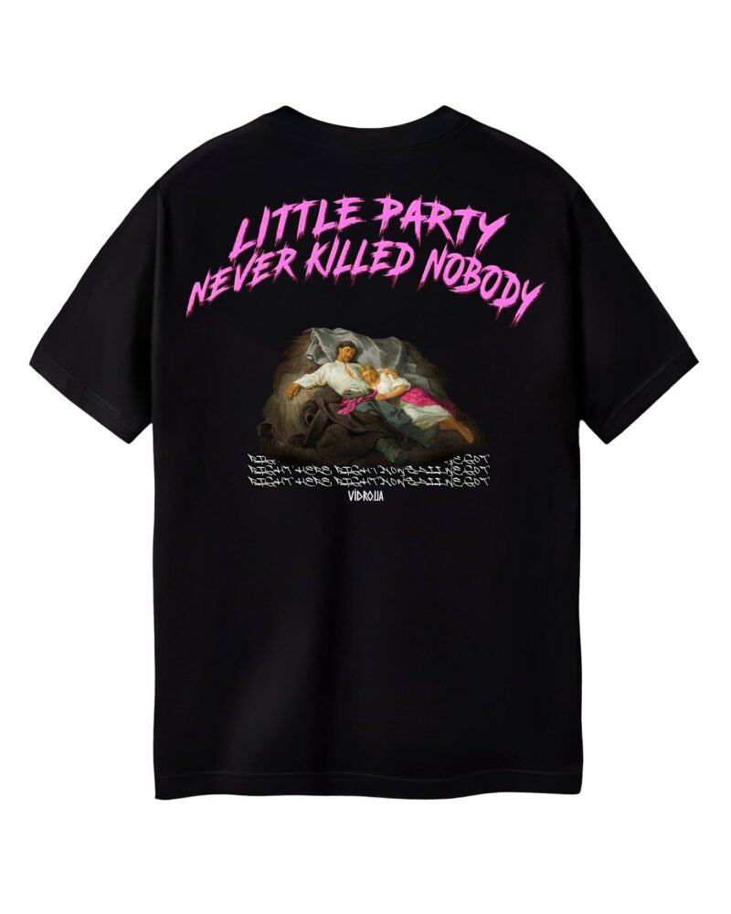 Футболка «little party», чорний