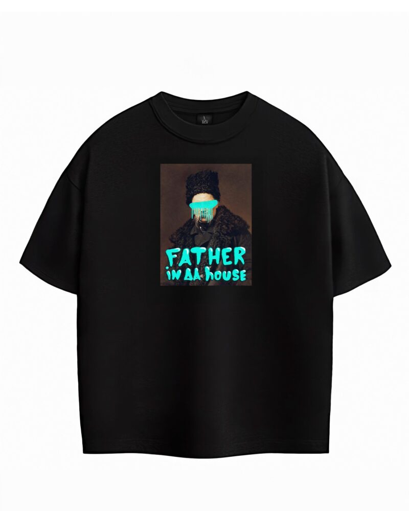Футболка «Father in da house», чорний, кадр 2
