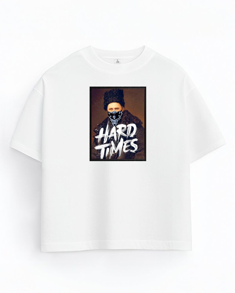Футболка «Hard times», білий, кадр 2