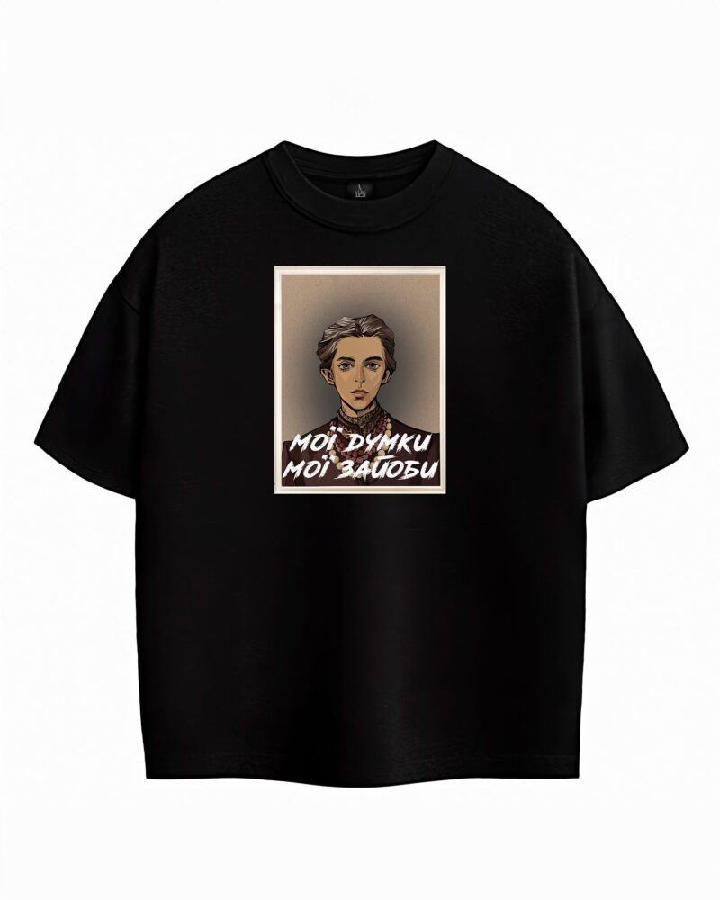 Футболка «Мої думки», чорний, кадр 9