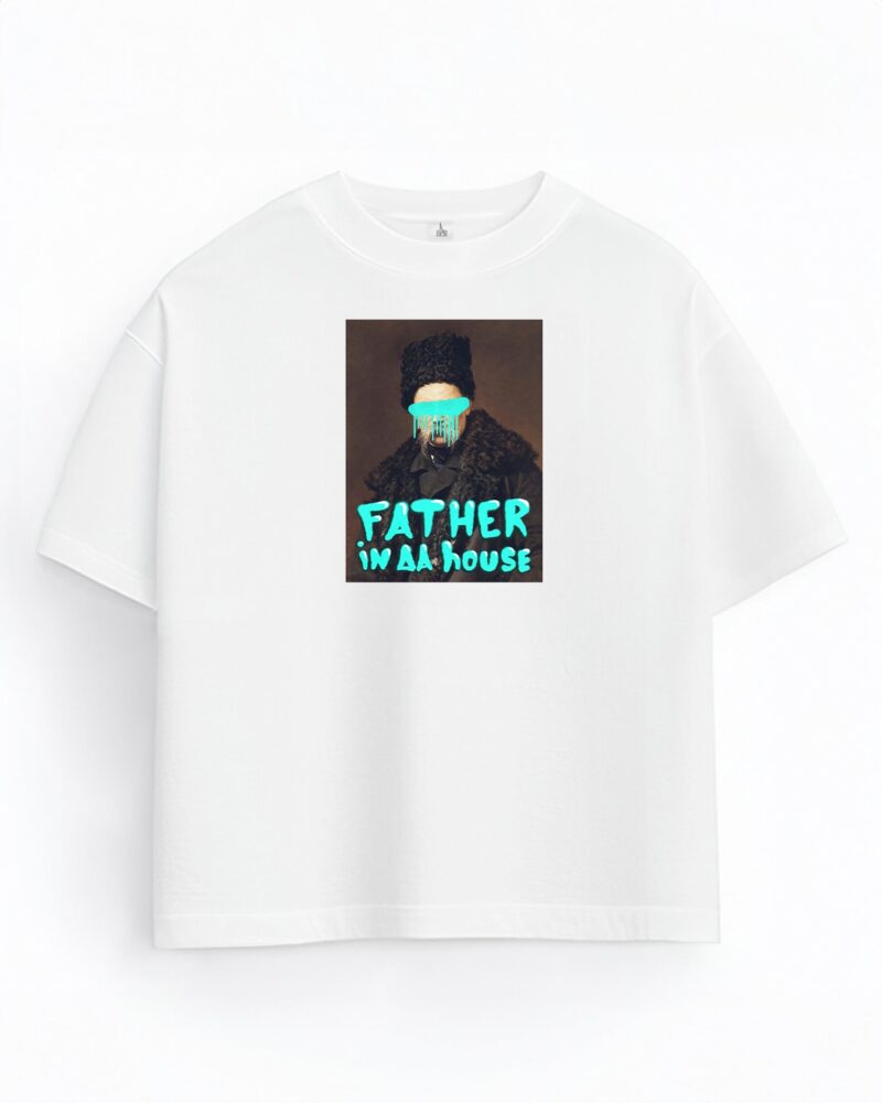 Футболка «Father in da house», білий, кадр 4