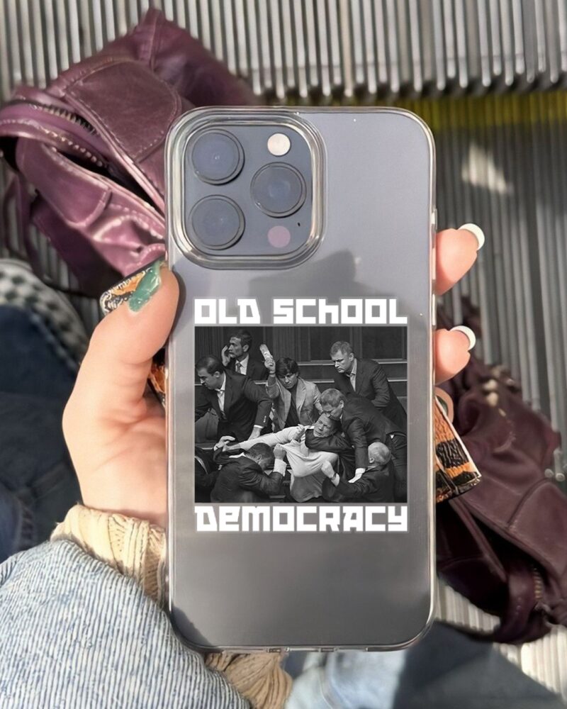 Стікерпак «Old School Democracy», білий, кадр 2